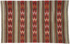 Vintage Turkish Kilim Rug with Tribal Style, Flat-Weave Kilim Rug