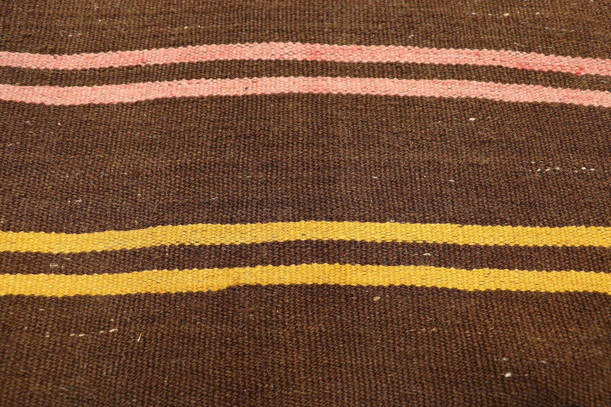 Tapis Kilim turc vintage de style tribal, tissage plat Bon état - En vente à Dallas, TX