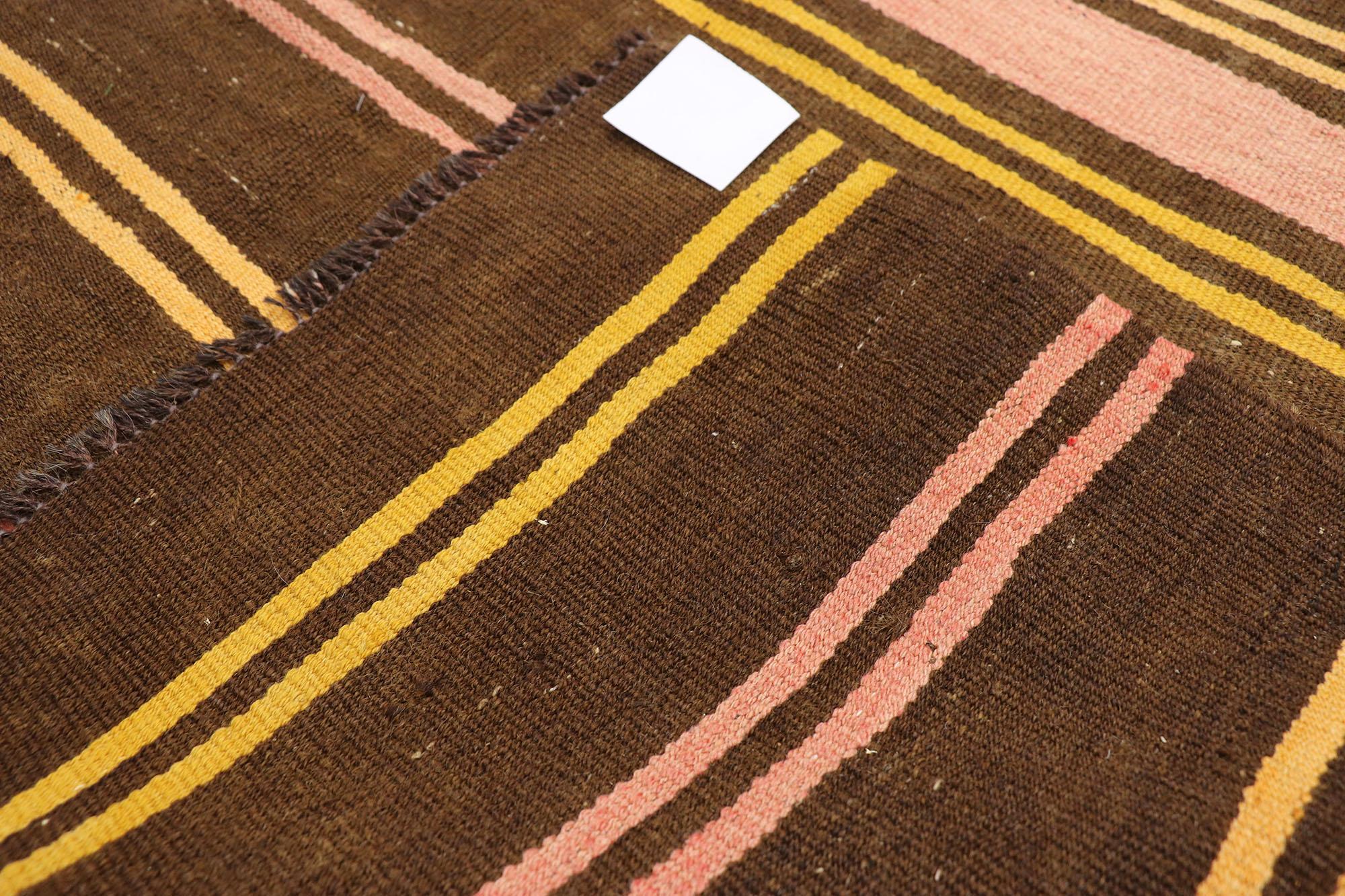 20ième siècle Tapis Kilim turc vintage de style tribal, tissage plat en vente