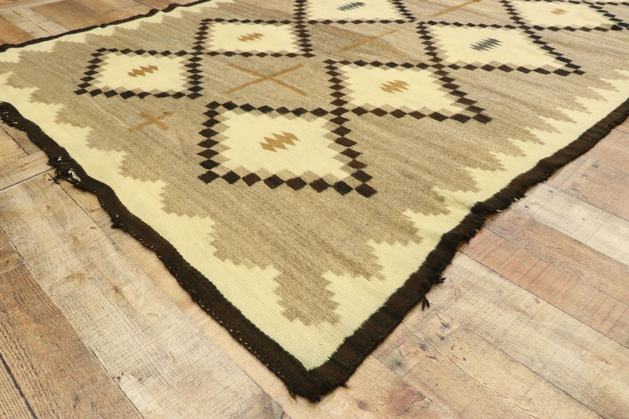Spanish Colonial 1910's Southwestern Style Kilim with Contemporary Santa Fe Style For Sale