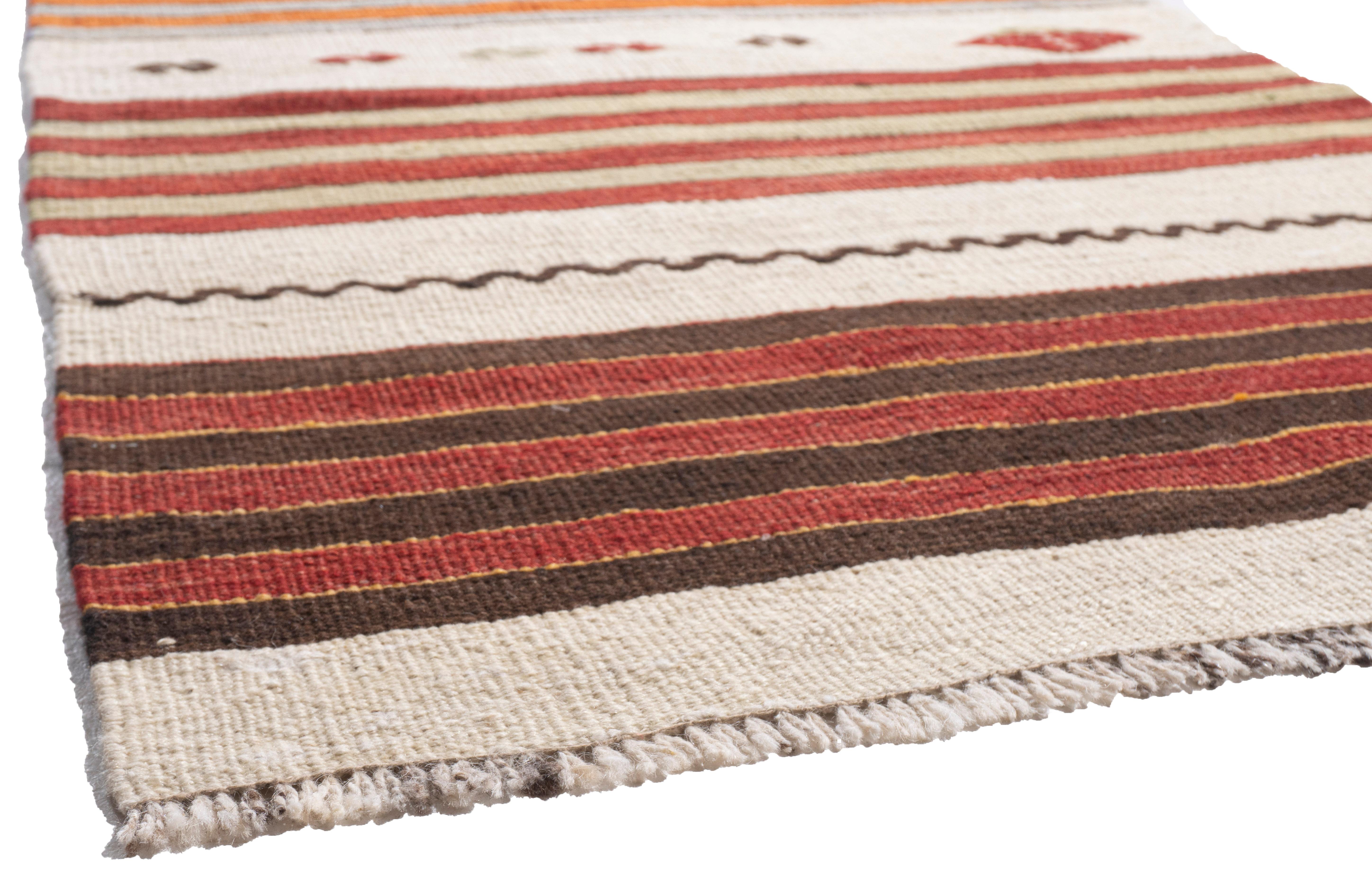 Vintage Türkisch Kilim Läufer 2' X 24' im Angebot 3