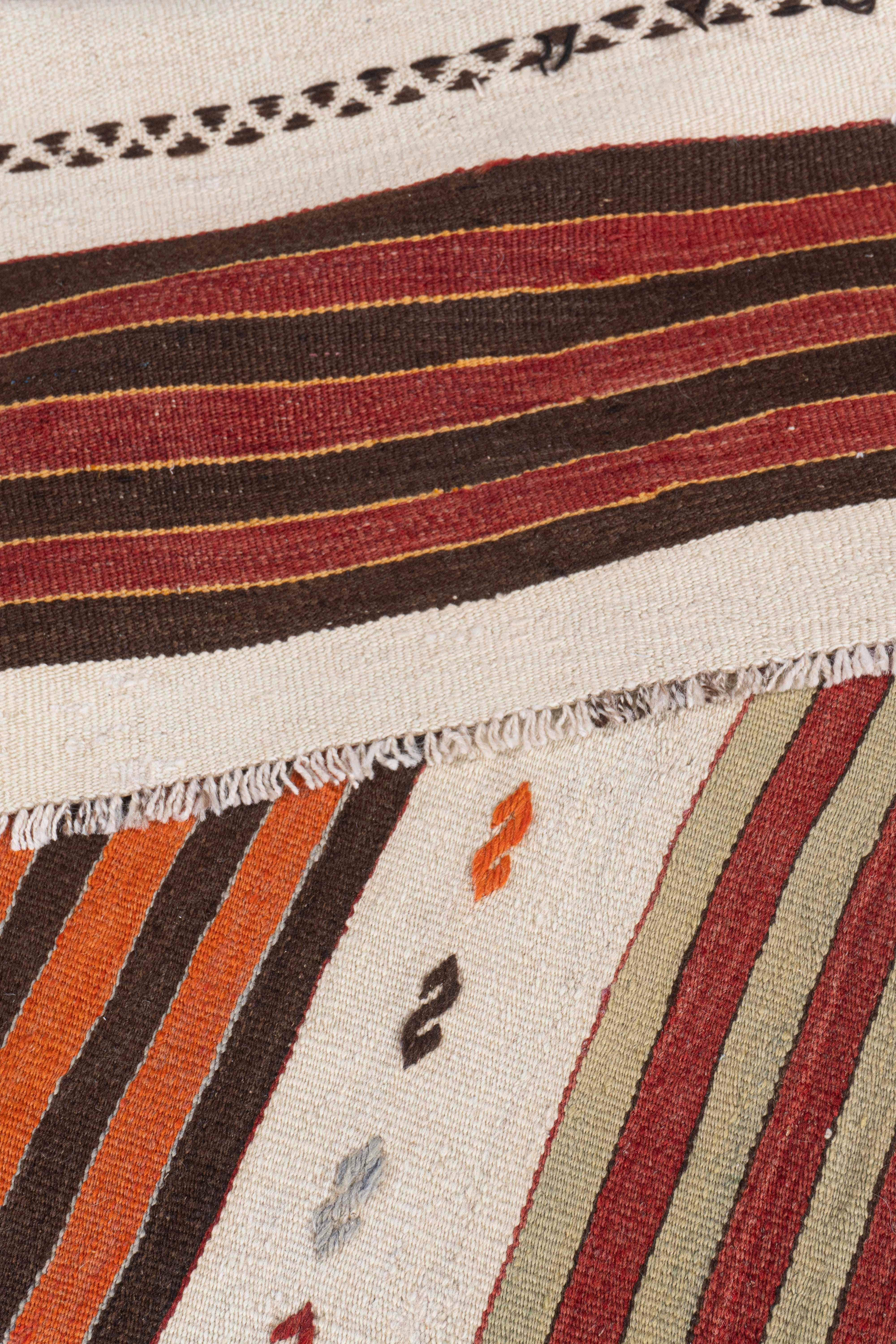 Vintage Türkisch Kilim Läufer 2' X 24' im Angebot 2
