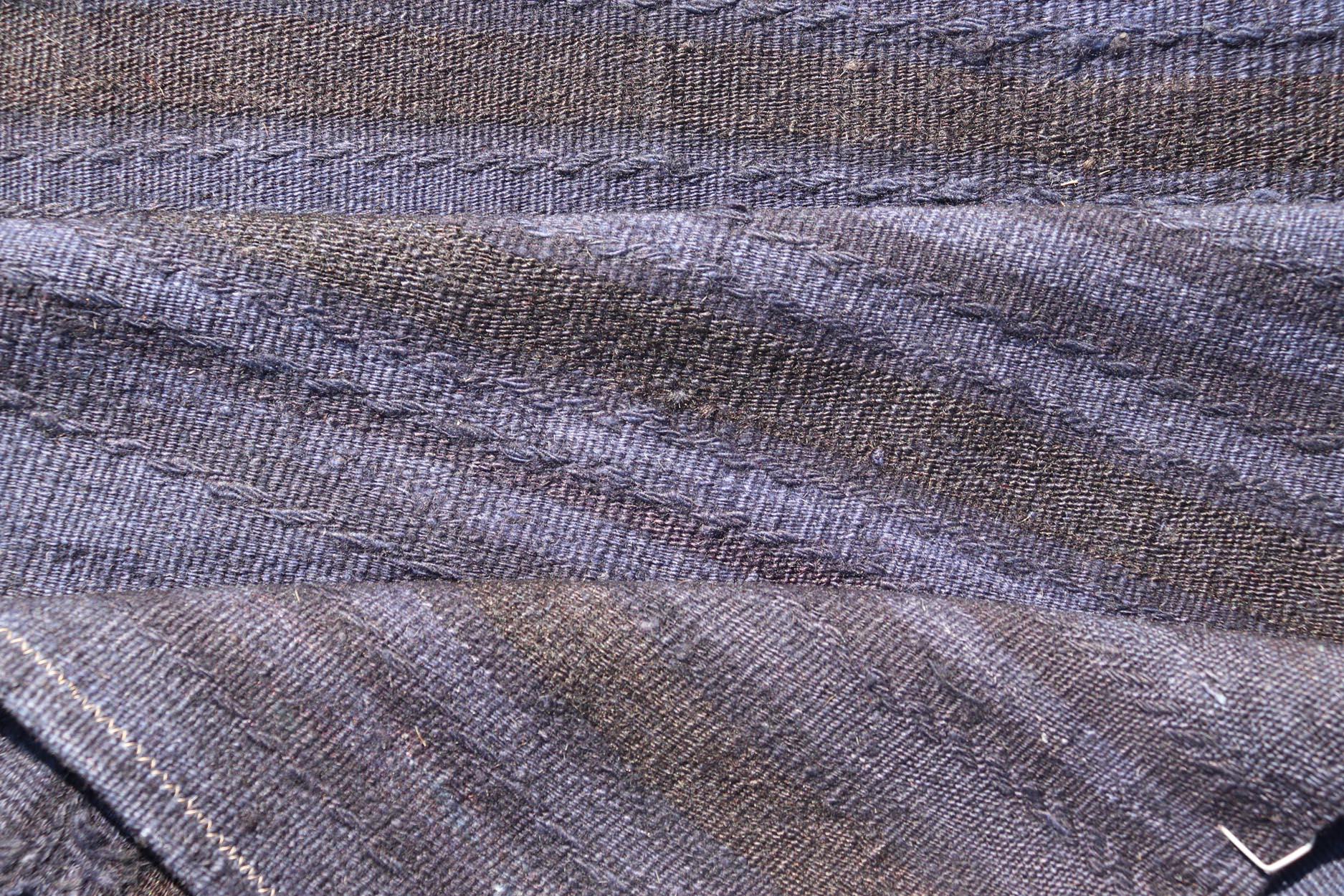 Türkischer Vintage-Kelim-Läufer in Tiefblau und Lila-Ton 2'2 x 7'4 im Angebot 5