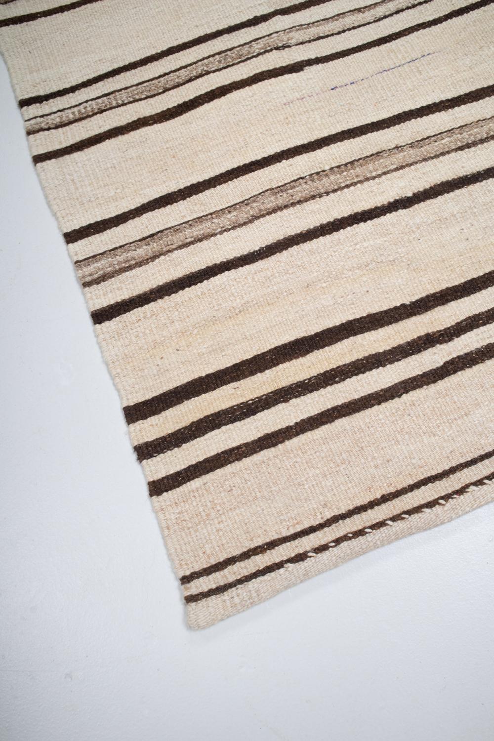 Hand-Woven Vintage Turkish Kilim Runner Rug For Sale