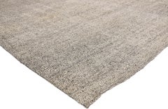 Vintage Turkish Kilim Rug with Minimalist Industrial Style, Flatweave Kilim Rug