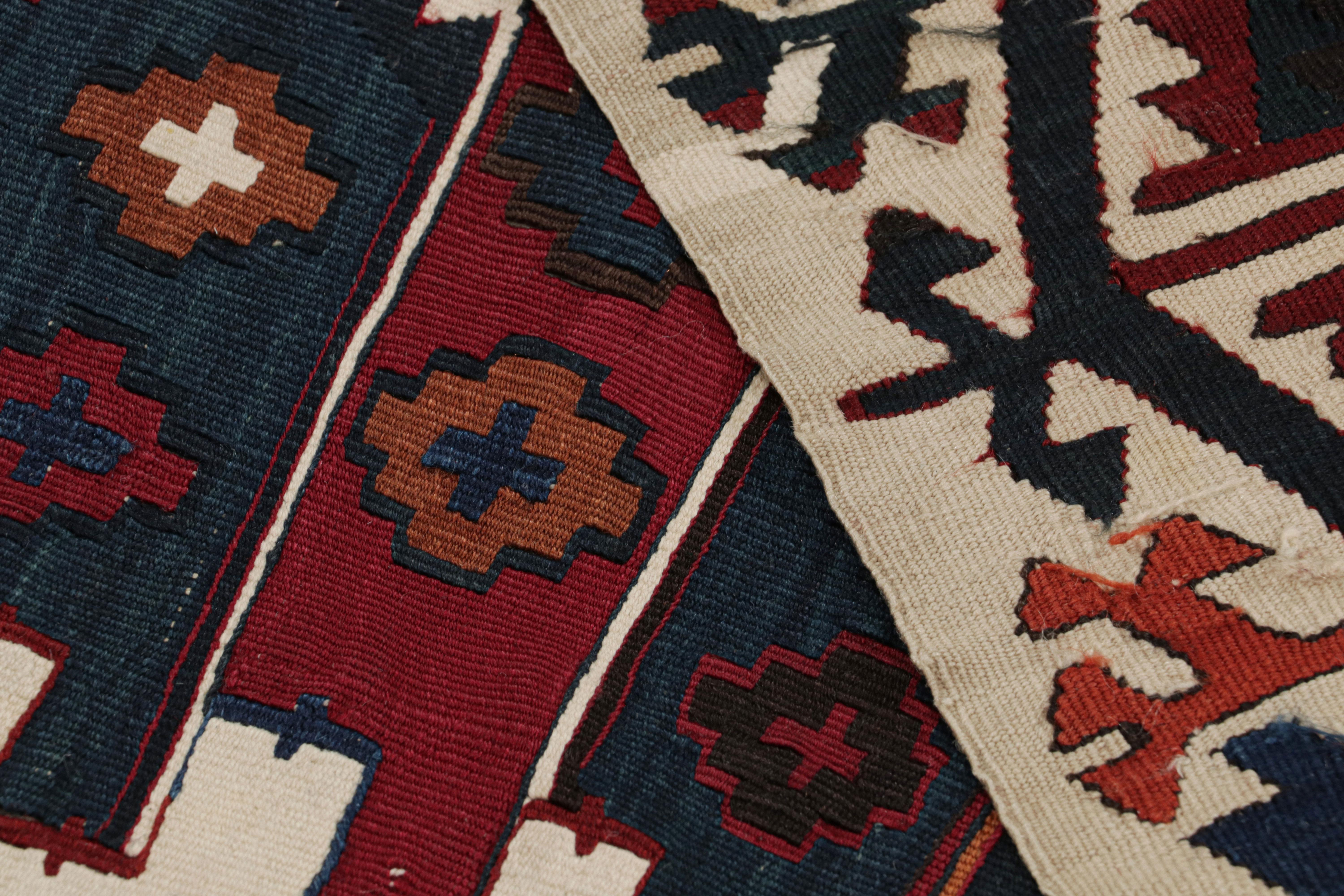 Vintage Turkish Kilim with Polychromatic Geometric Patterns, from Rug & Kilim For Sale 1