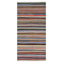 Vintage Turkish Kilim with Polychromatic Stripes, from Rug & Kilim