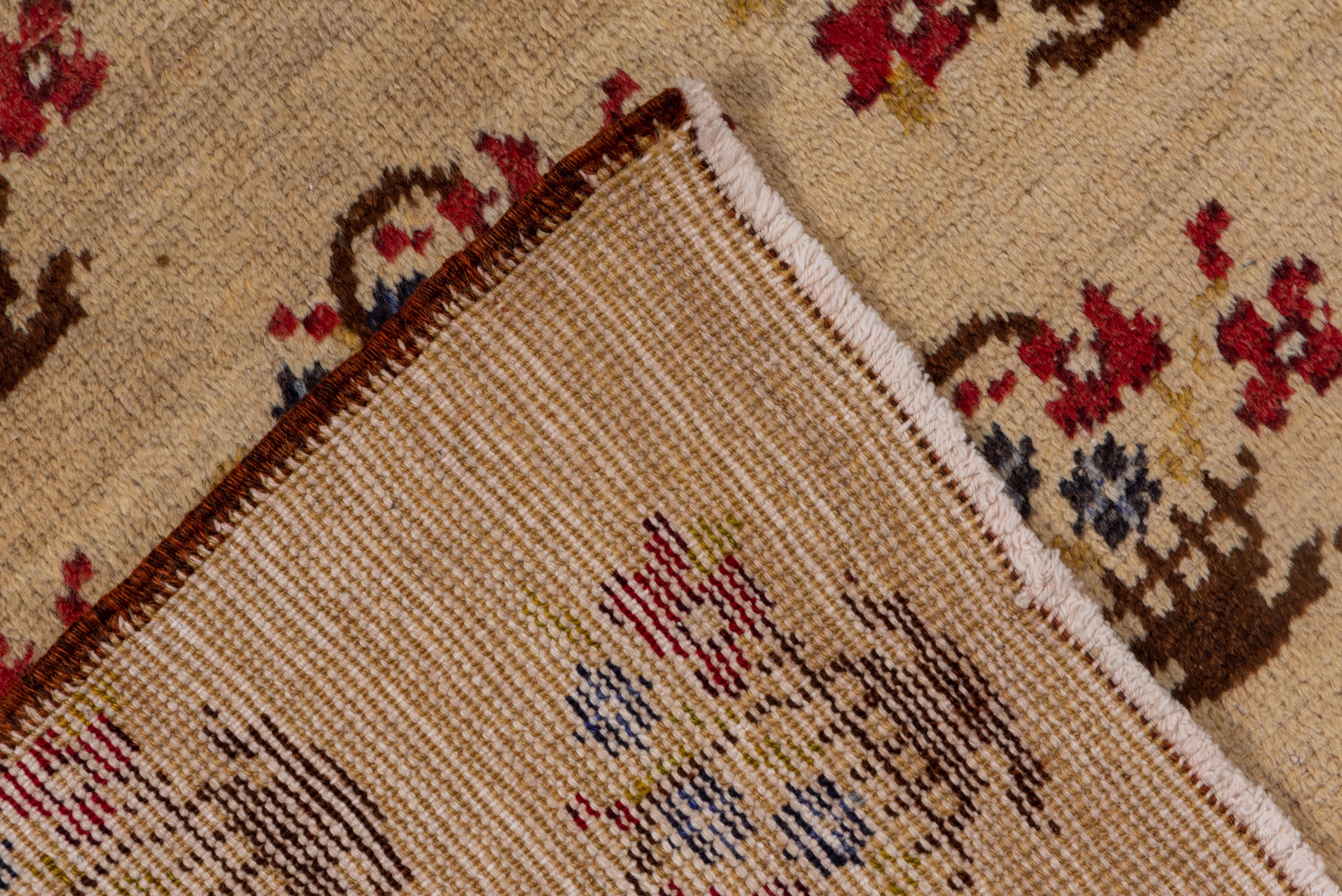 20th Century Vintage Turkish Konya Gallery Carpet, Floral Allover Design For Sale