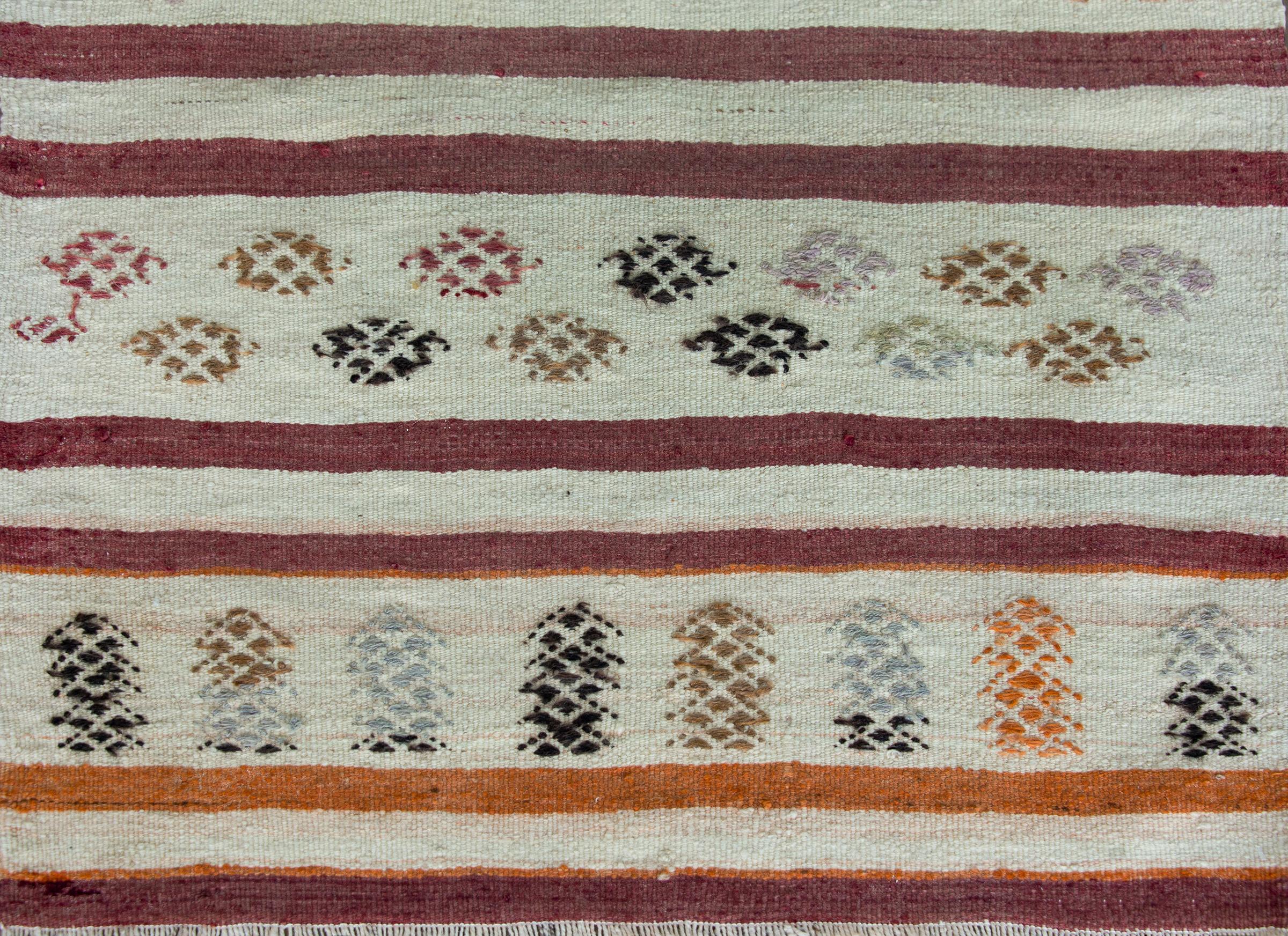 Alfombra turca vintage Konya Kilim en venta 4