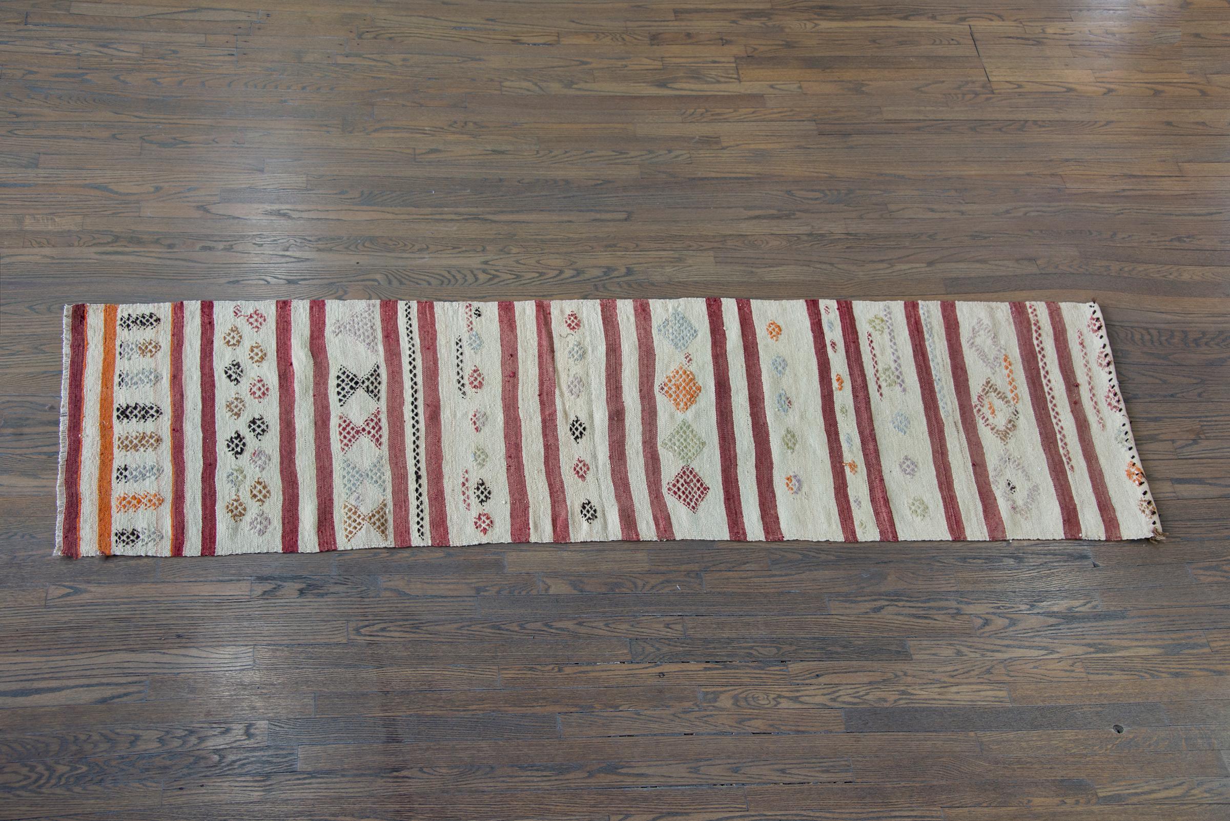 Alfombra turca vintage Konya Kilim en venta 7