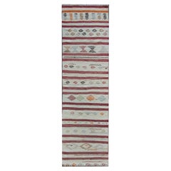 Türkischer Konya-Kilim-Teppich, Vintage