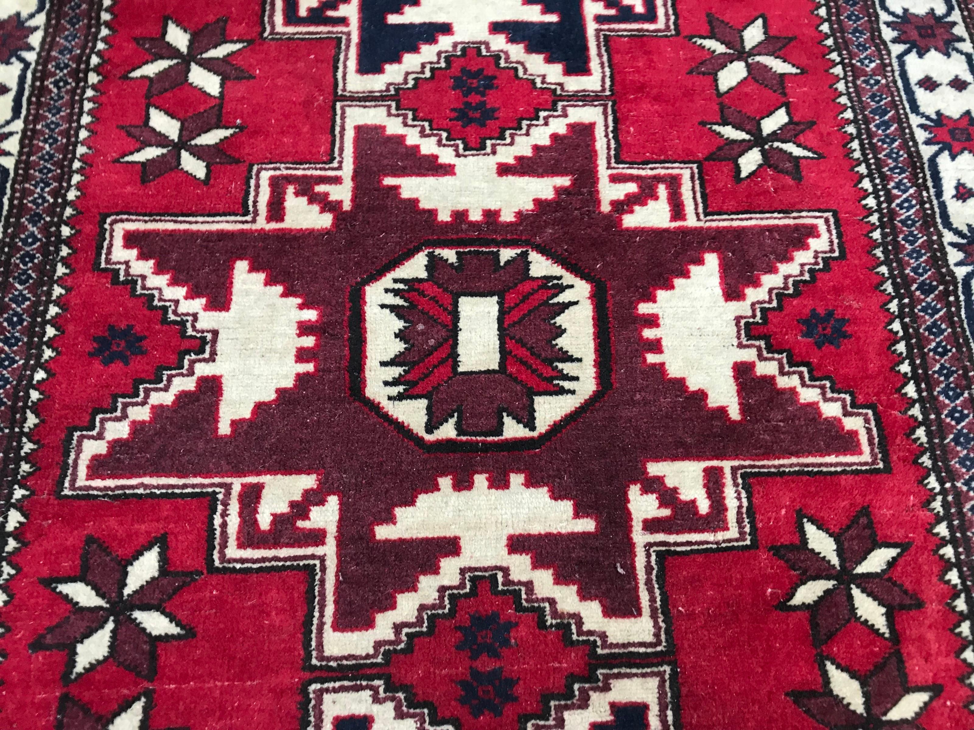 Kazak Vintage Turkish Konya Rug For Sale