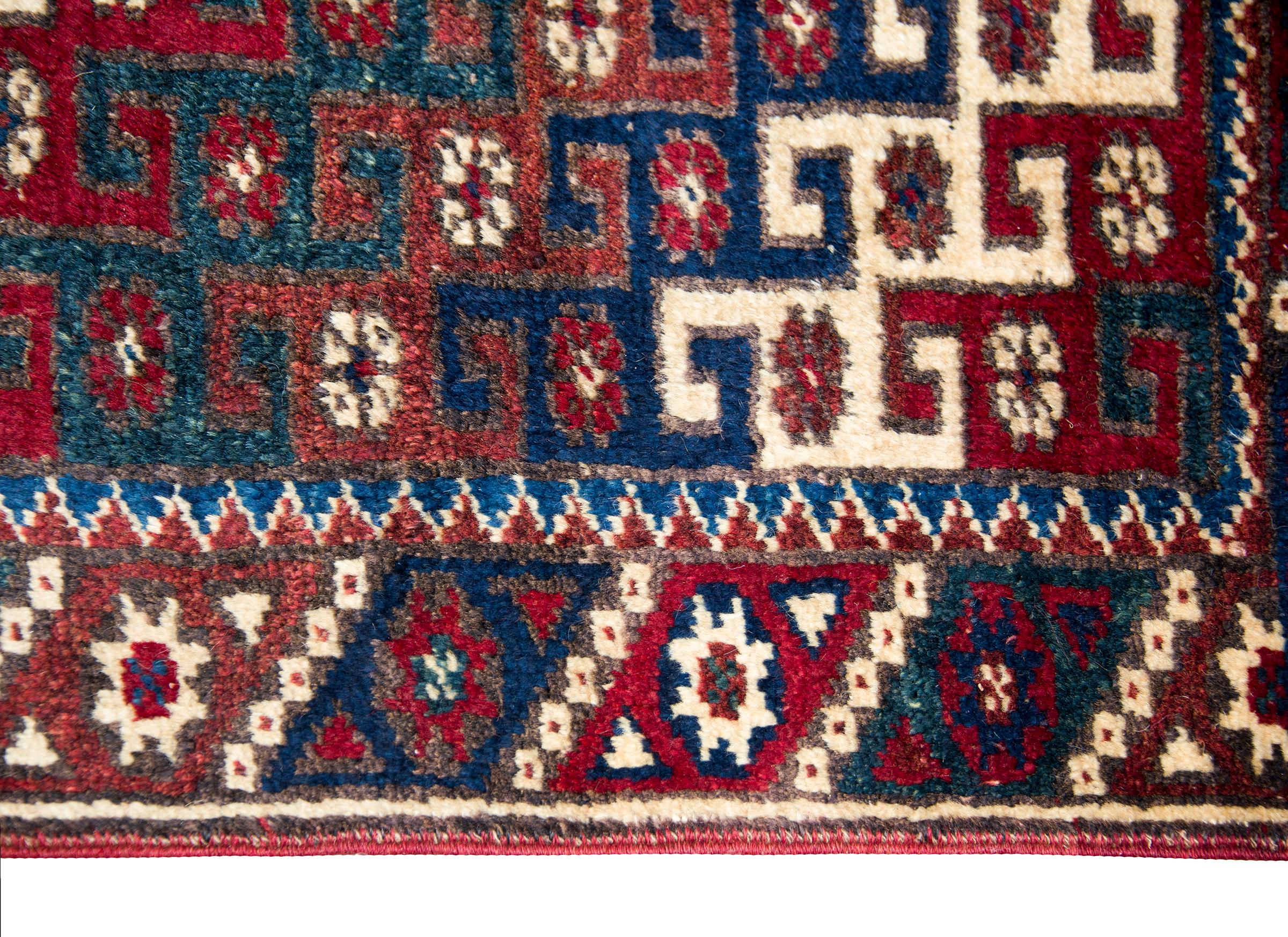 Hand-Knotted Vintage Turkish Konya Rug For Sale