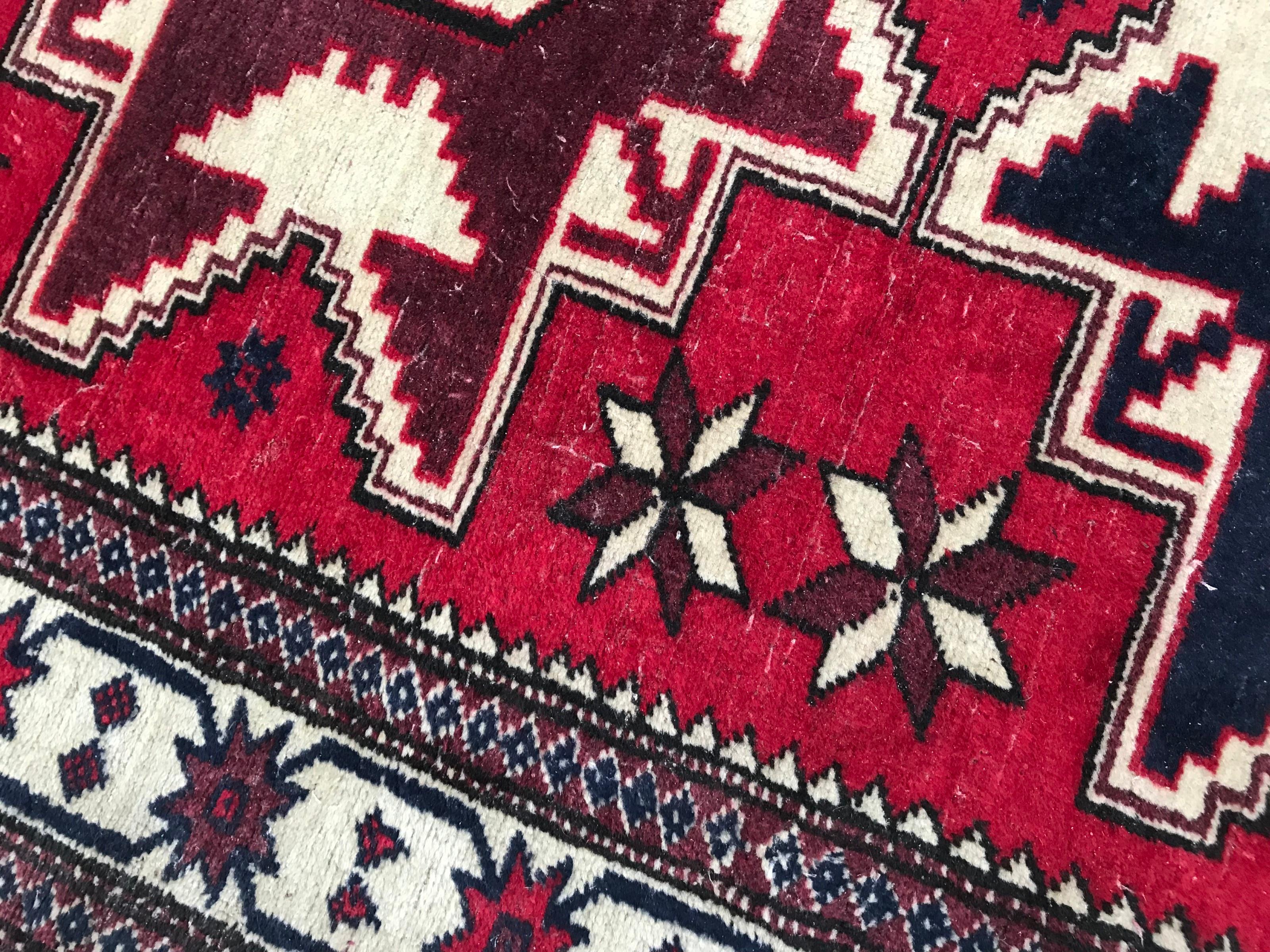 Noué à la main Tapis turc vintage de Konya en vente