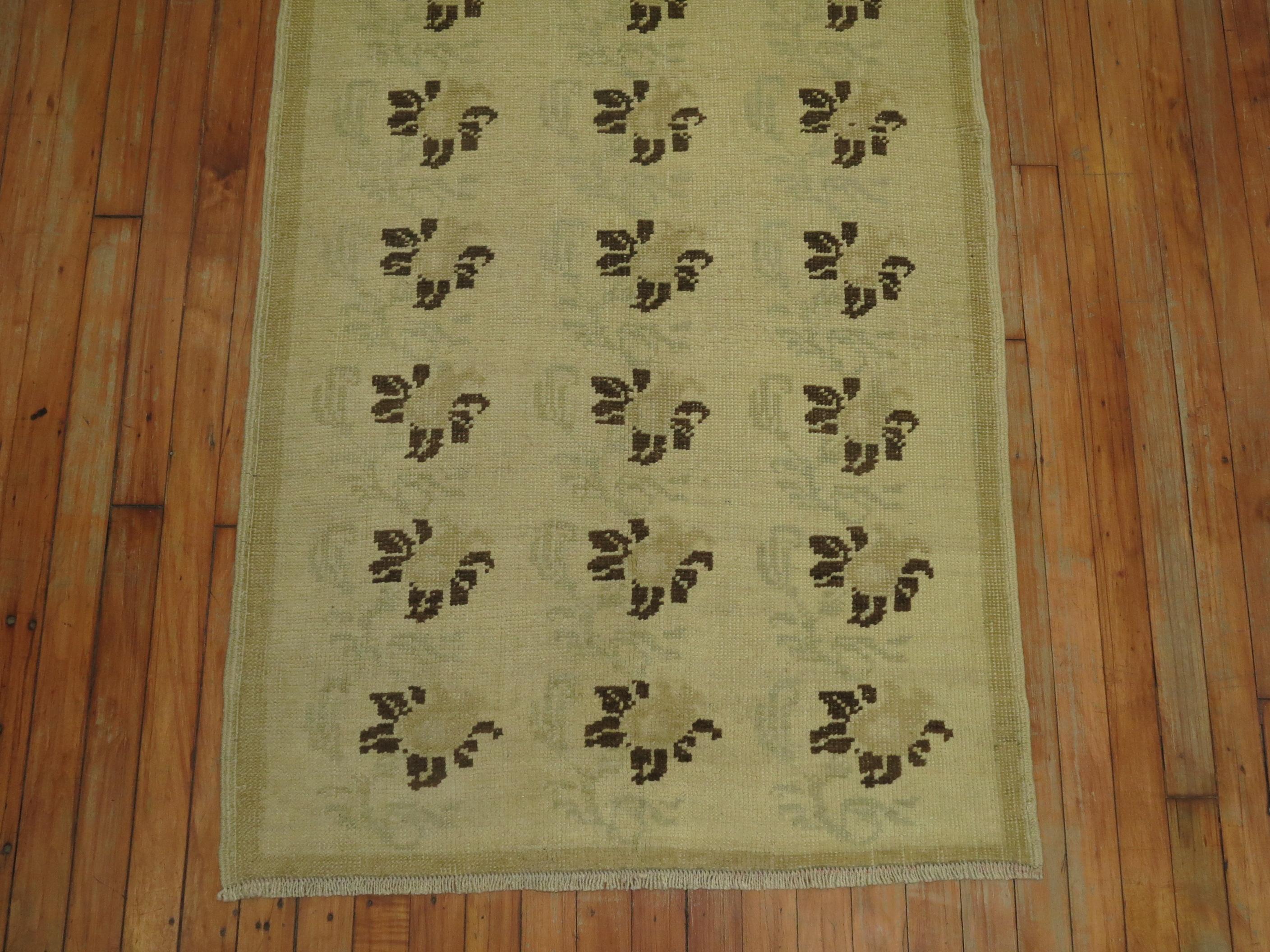 Victorian Vintage Turkish Konya Runner For Sale