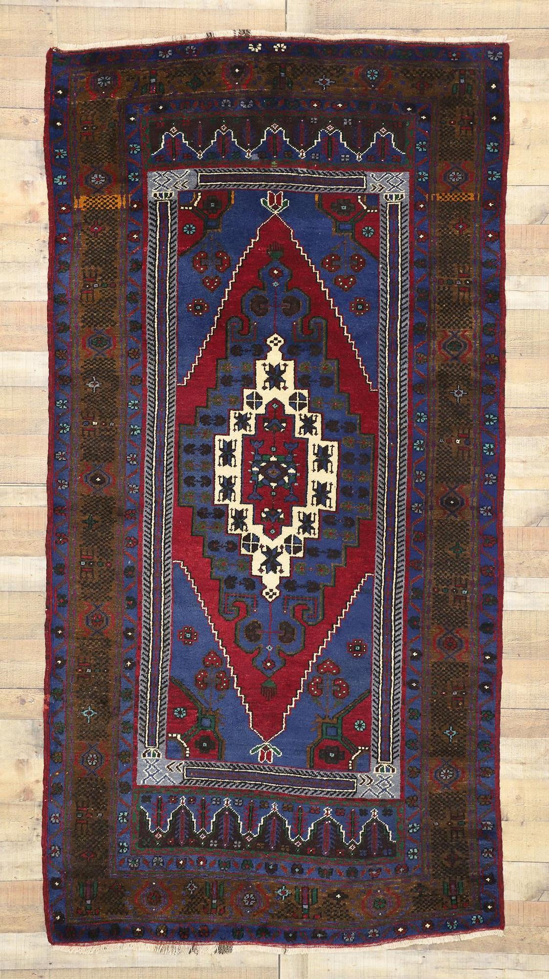 Vintage Turkish Konya Taspinar Rug with Venetian Renaissance Style In Good Condition For Sale In Dallas, TX