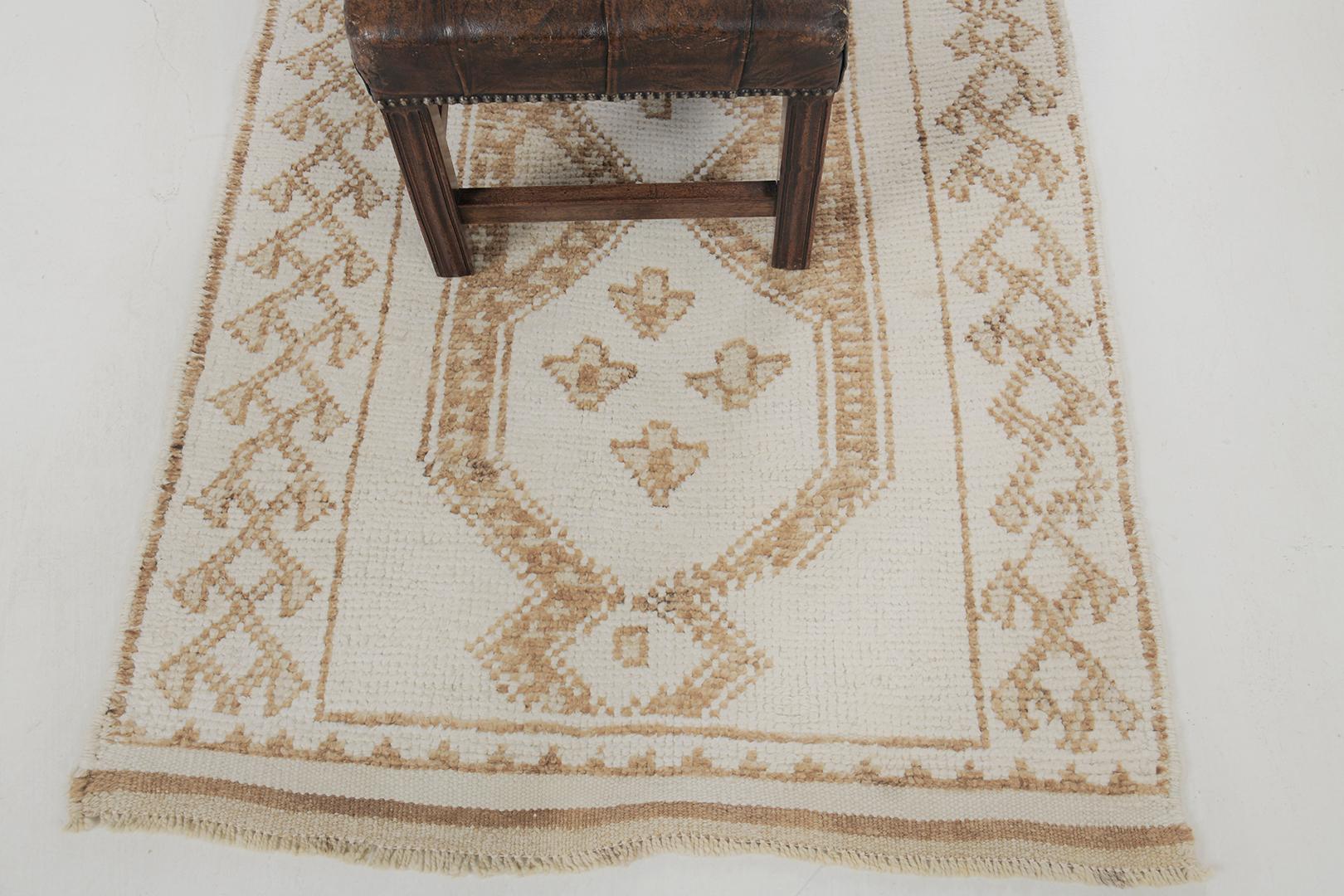 Hand-Knotted Vintage Turkish Kurdish Runner by Mehraban Rugs For Sale