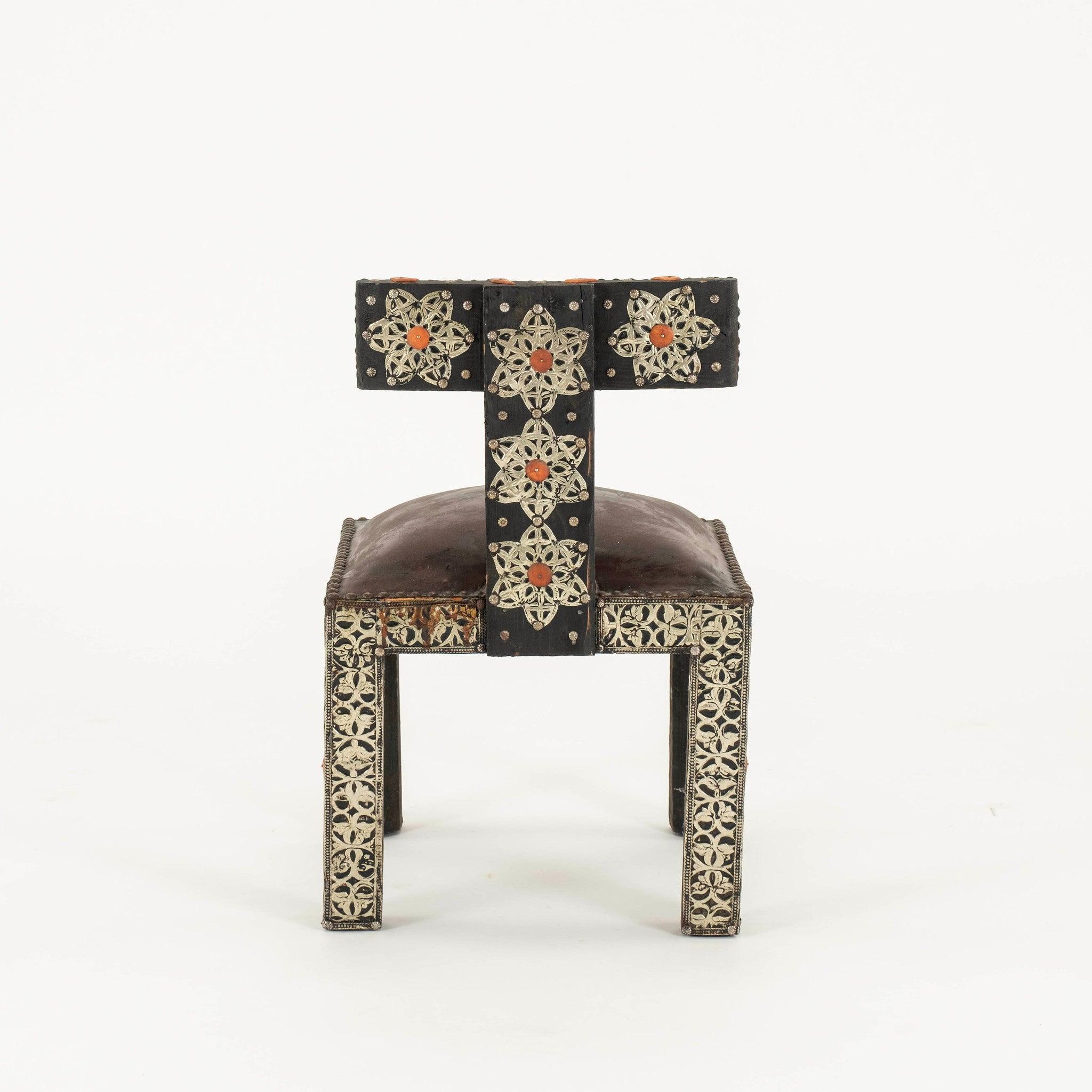20th Century Vintage Turkish Leather Chair For Sale