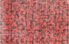 Vintage Turkish Mid-Century-Modern Rug - 5'6" x 8'9"