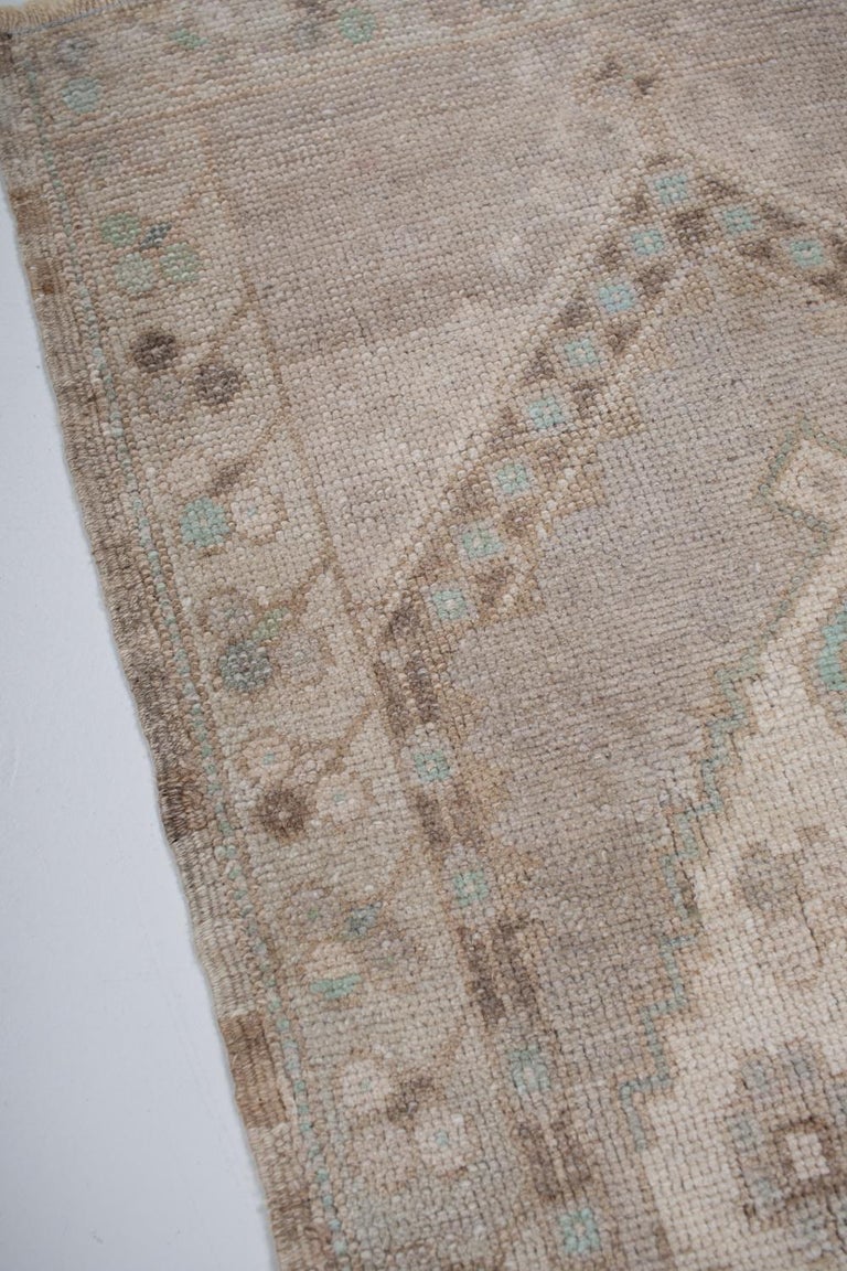 Vintage Turkish Mini Rug For Sale at 1stDibs