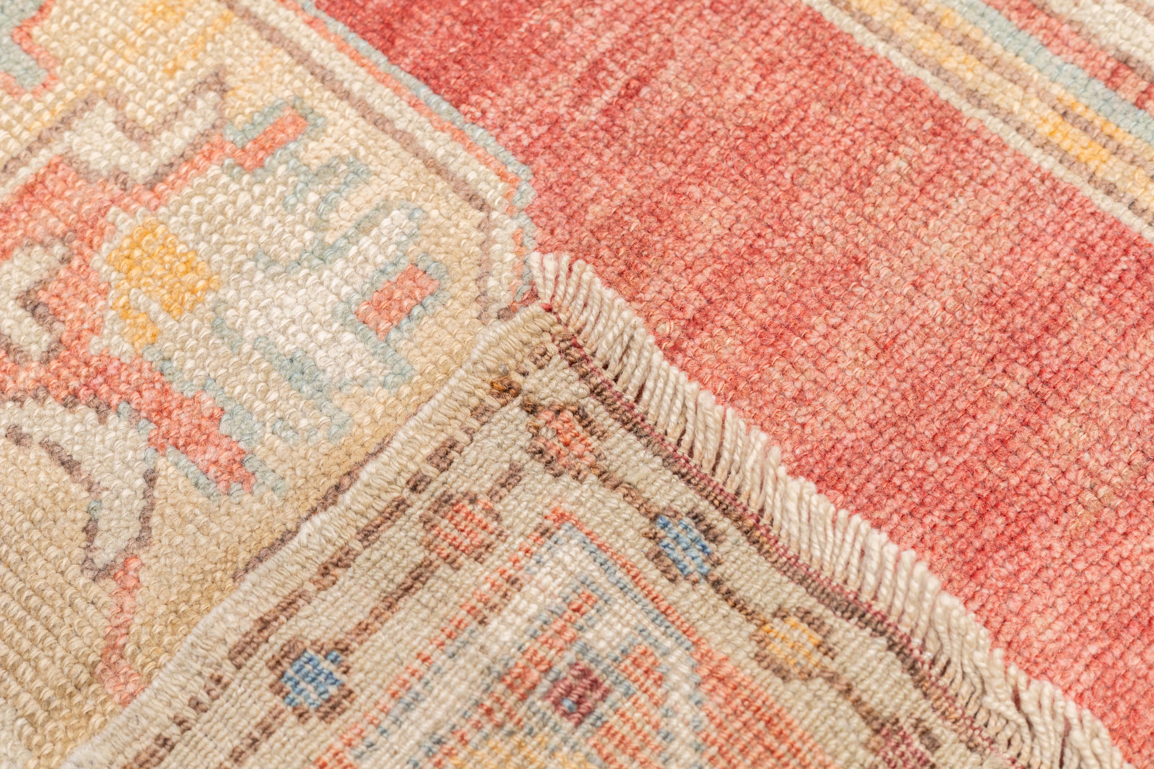 Türkischer moderner Vintage-Teppich 4'8'' x 8'4'' im Angebot 6