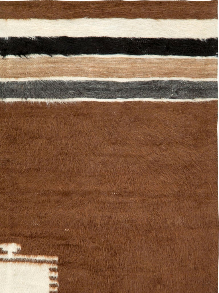 Vintage Turkish Mohair Rug at 1stDibs