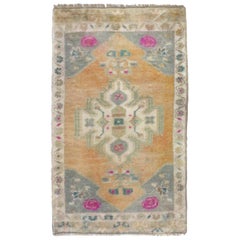Türkischer mehrfarbiger Teppich, Vintage