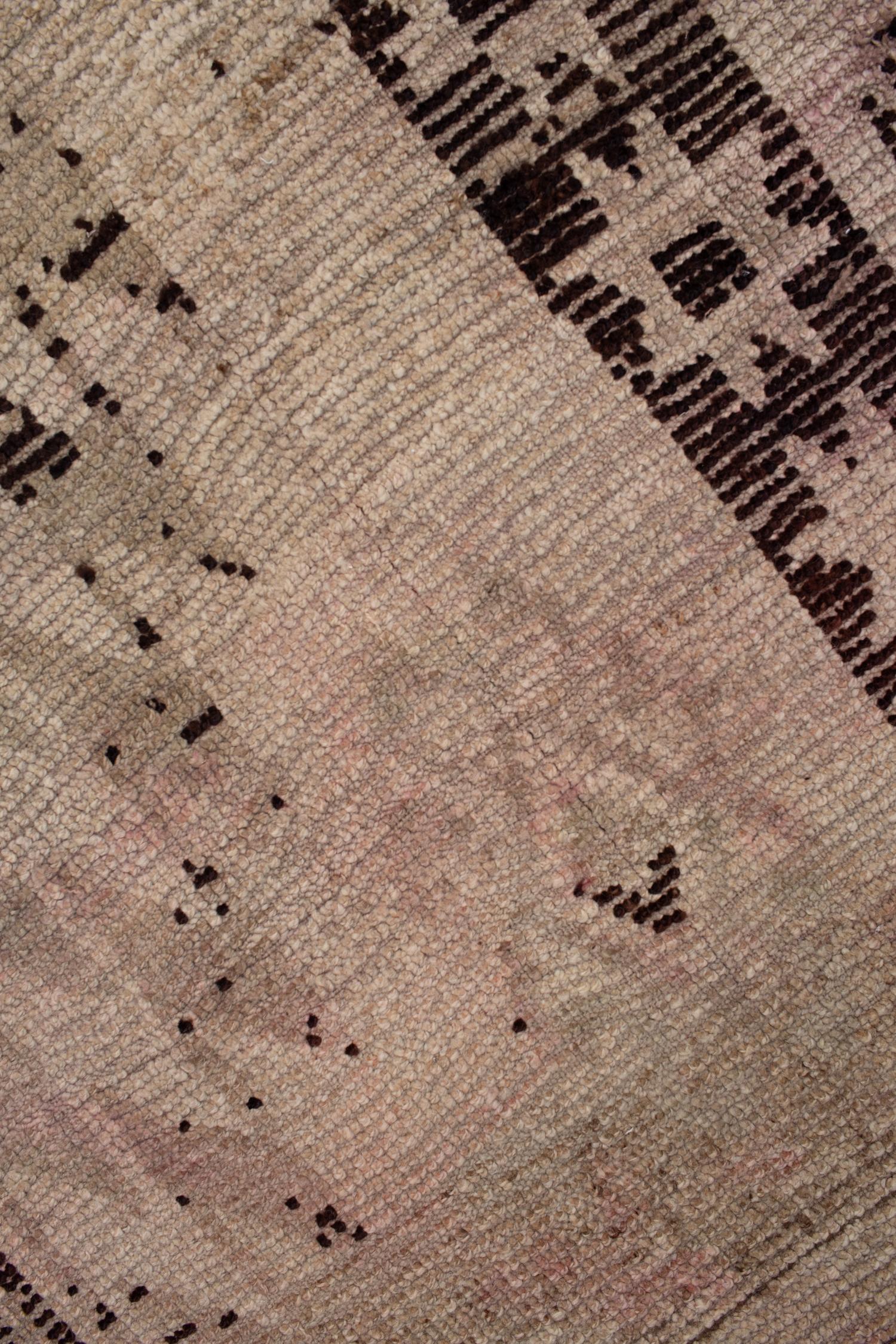 Vintage Turkish Neutral Kars Rug For Sale 4