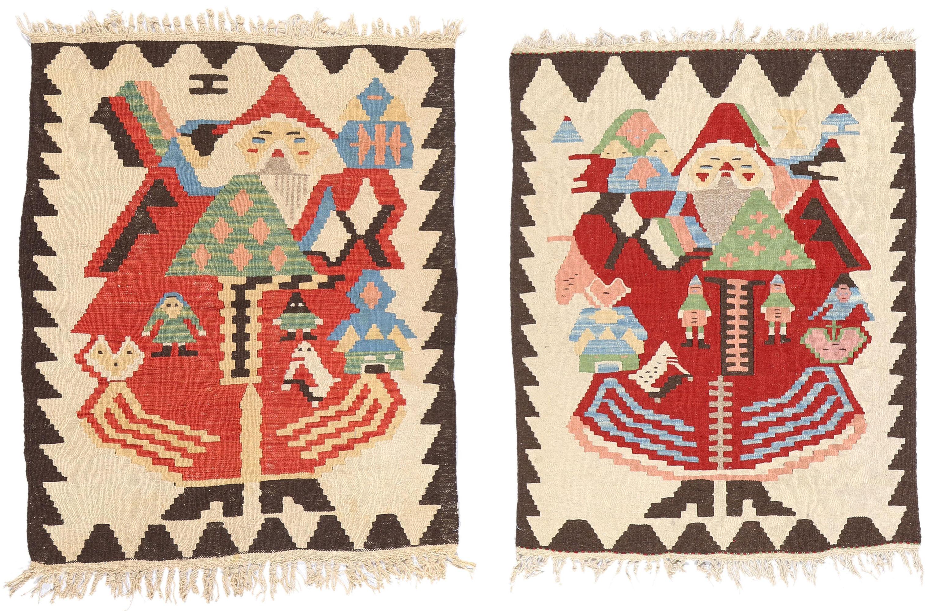 Tapis Kilim turc vintage Noel Baba en vente 10