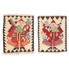 Tapis Kilim turc vintage Noel Baba