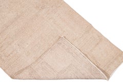 Vintage Turkish Nude Handmade Wool Runner