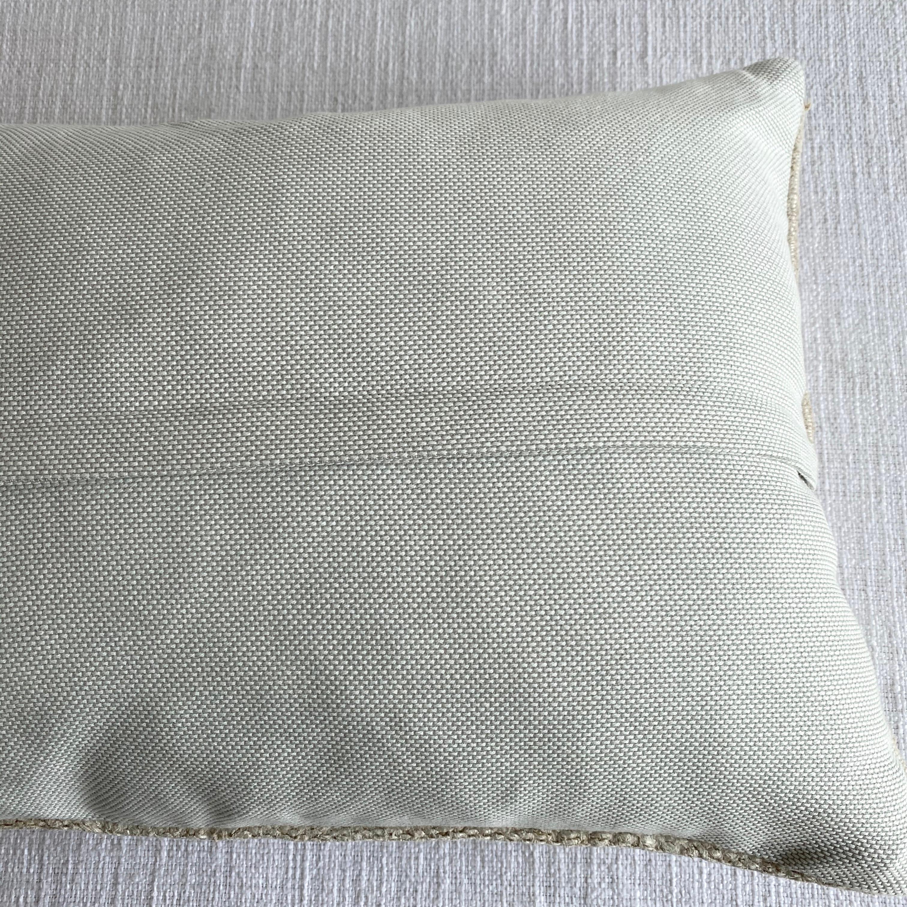 Contemporary Vintage Turkish Off White Rug Pillow