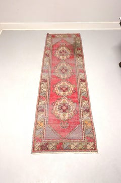 Vintage Turkish Oushak 3 x 10 Rug Runner