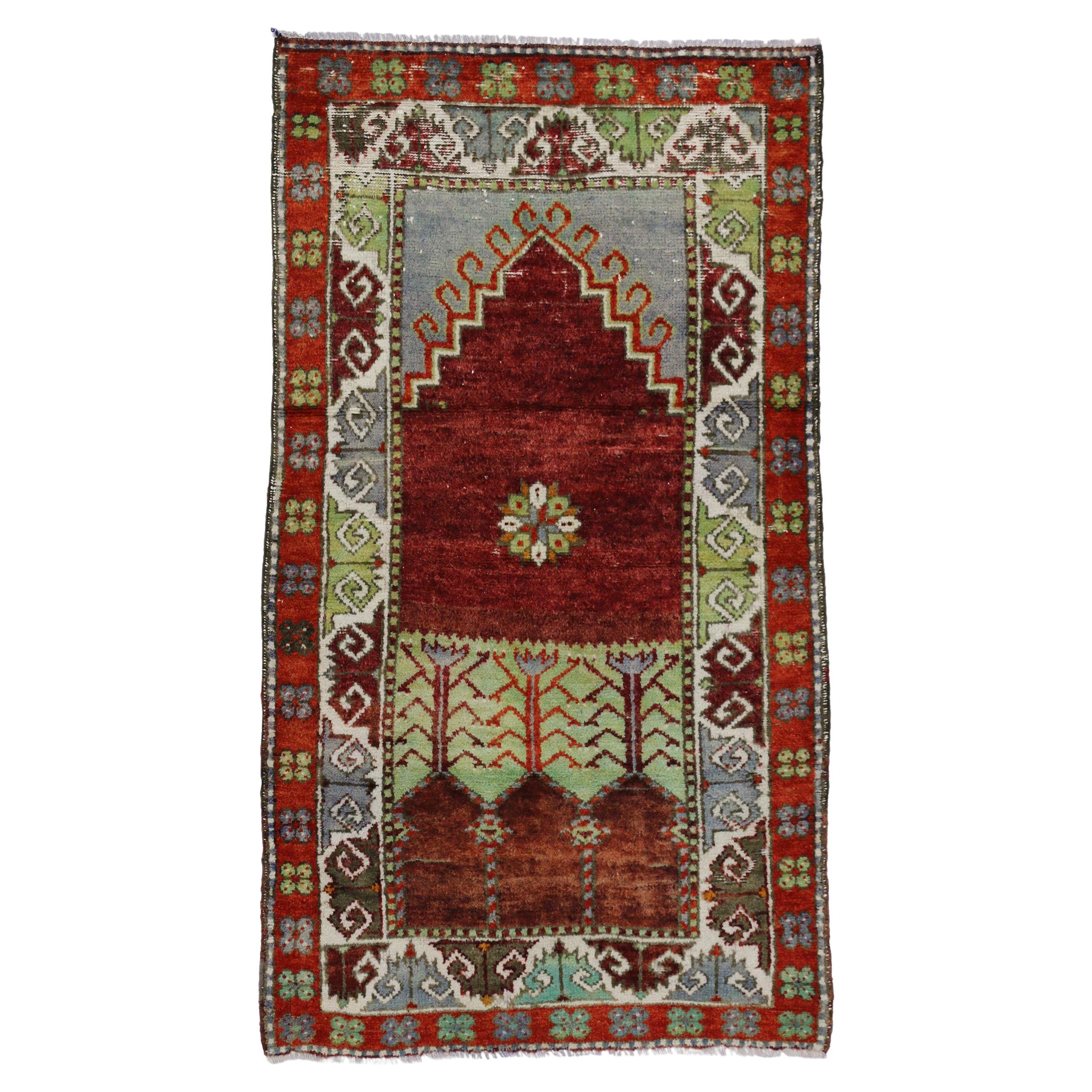 1960's Colorful Turkish Oushak