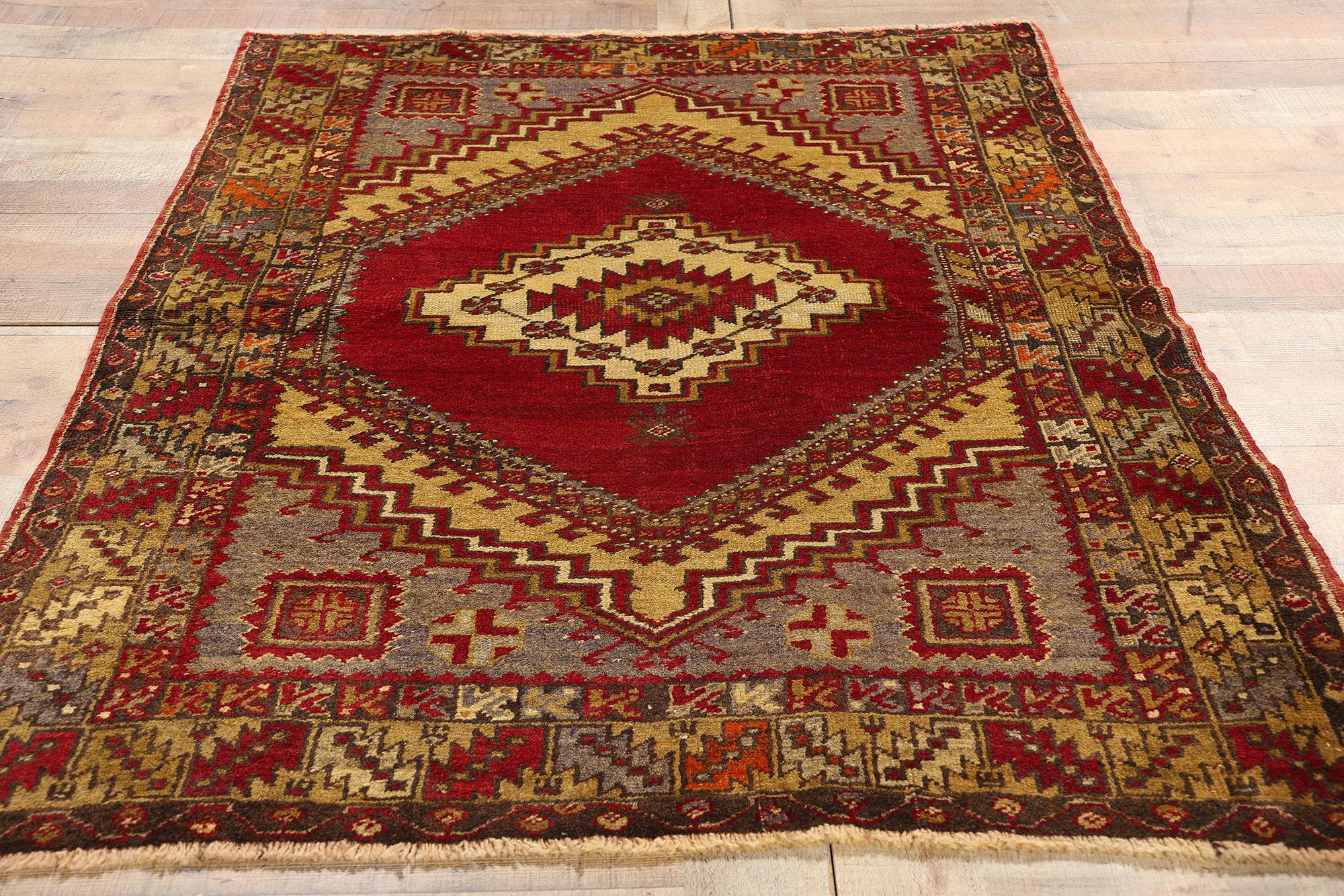 Vintage Turkish Oushak Rug For Sale 2