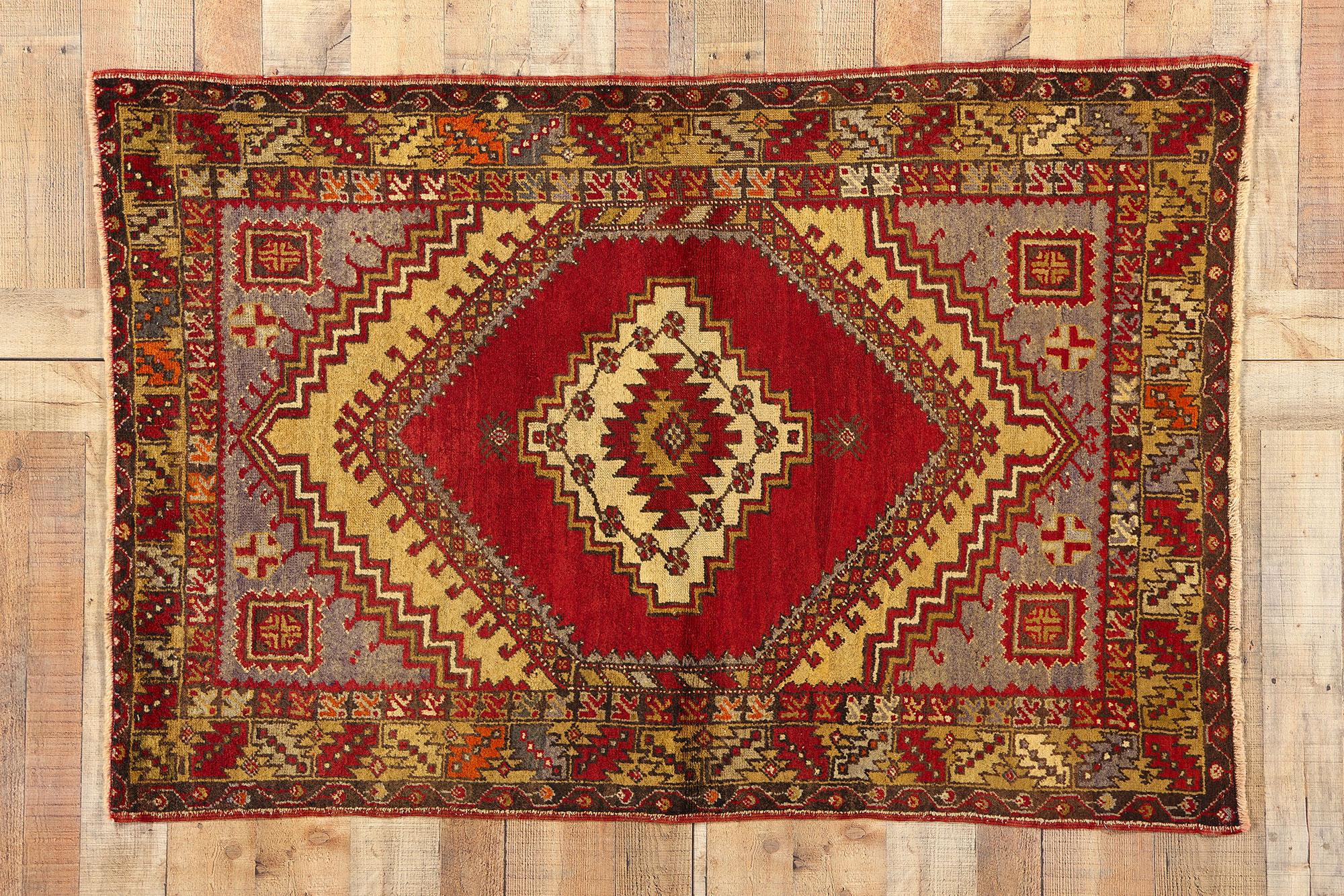 Alfombra turca Oushak vintage en venta 2