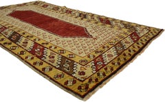 1940's Turkish Oushak Rug with Jacobean Style