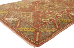 Türkischer Oushak-Teppich aus den 1950er Jahren mit Modern Tribal Style