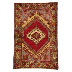 Vintage Turkish Oushak Rug