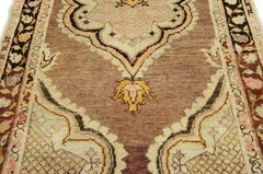 Vintage Turkish Oushak Accent Rug for Kitchen, Bathroom, Foyer or Entry