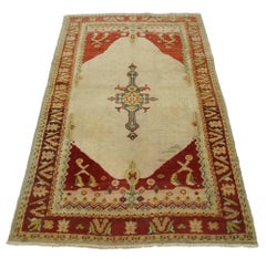 Vintage Turkish Oushak Accent Rug
