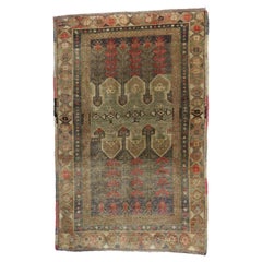 Vintage Turkish Oushak Accent Rug with Arts 
Crafts Style