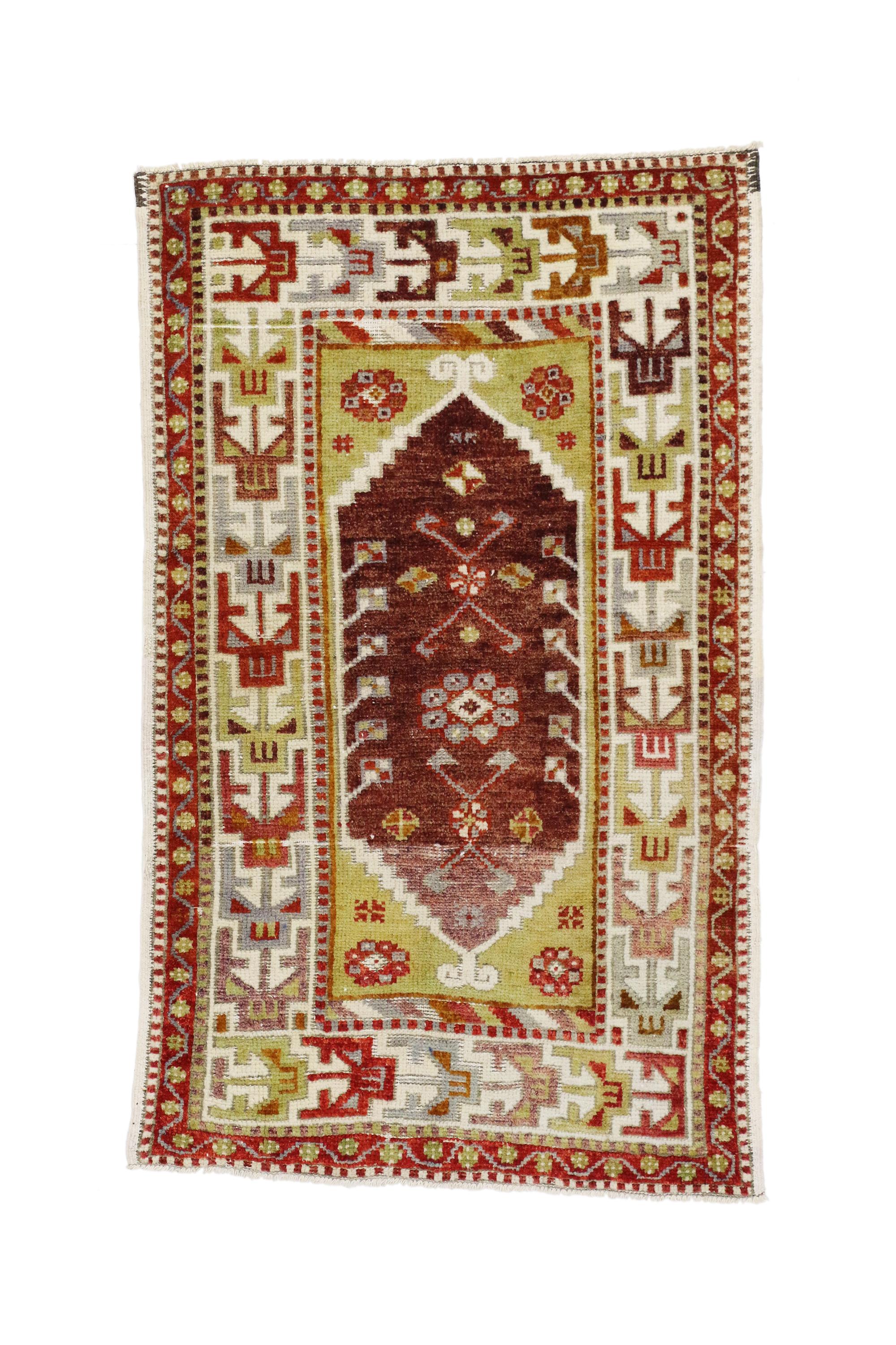 20ième siècle Tapis turc Yuntdag Oushak des années 1970 avec style moderne en vente