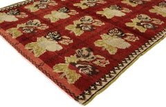 Vintage Red Turkish Oushak Rug