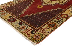 The Sultan’s Medallion: A Vintage Turkish Oushak Rug of Anatolian Prestige