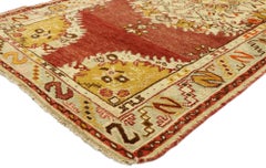 1940's Turkish Oushak Carpet with Traditional Style