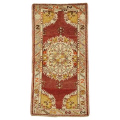 1940's Turkish Oushak Carpet with Traditional Style