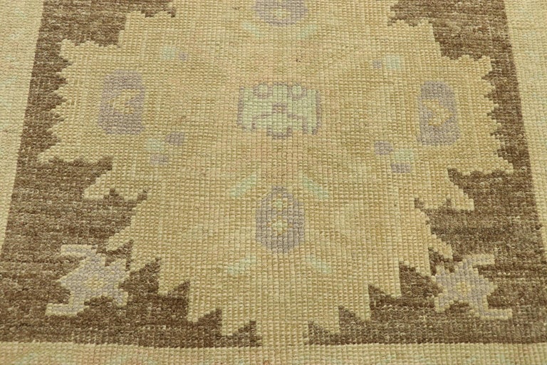 Vintage Turkish Oushak Accent Rug with Rustic Shaker Farmhouse Style ...