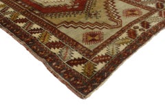 1950's Turkish Oushak Rug with Tribal Style