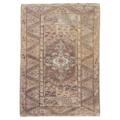 Vintage Turkish Oushak Area Rug  3'10 x 5'6